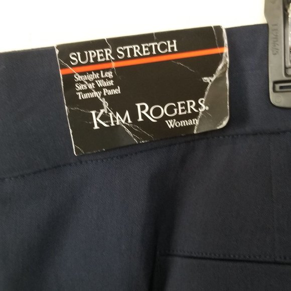 Kim Rogers Plus Size Solid Pull-On Dress Pants 24W - Picture 6 of 8
